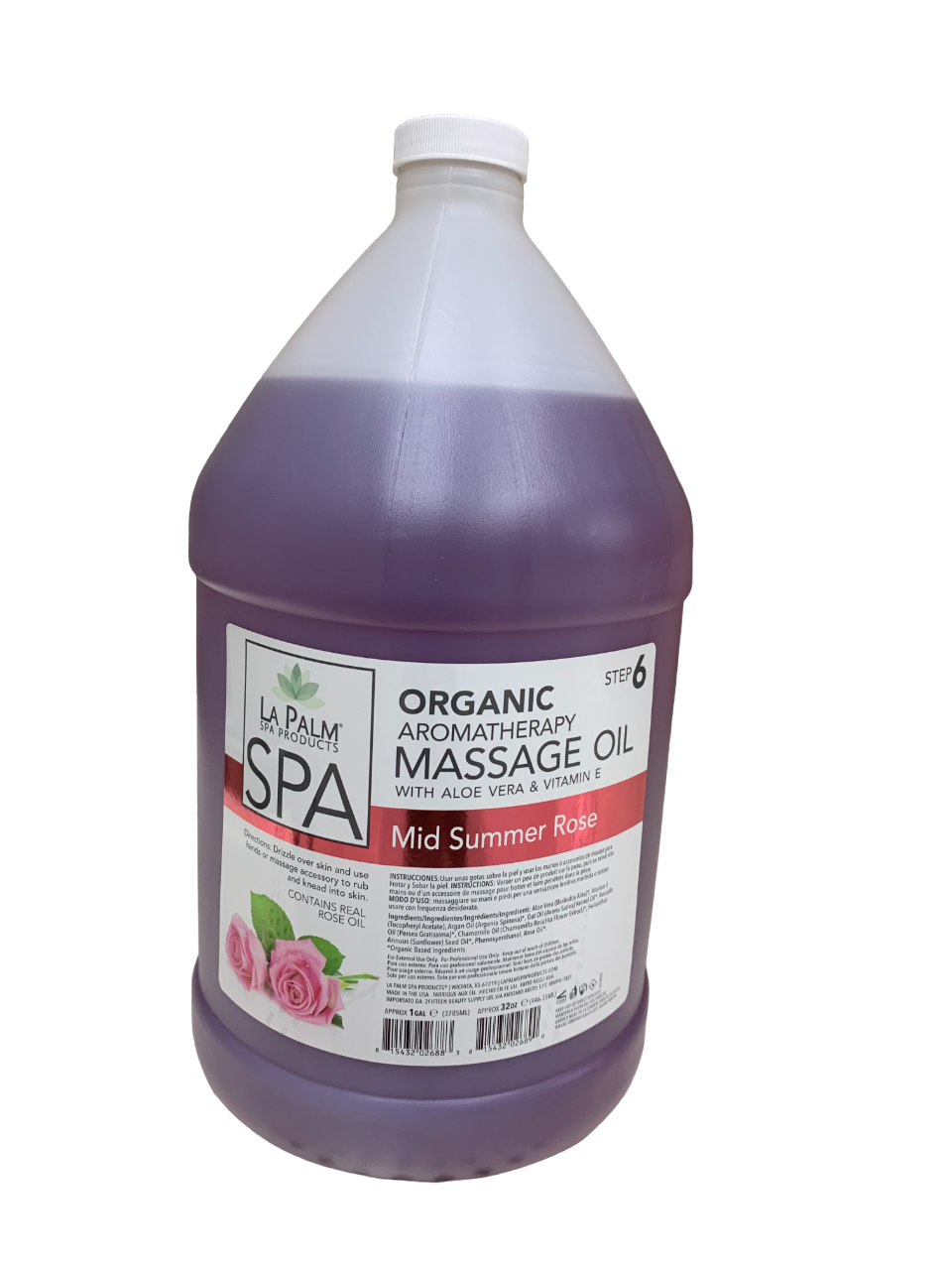 Lapalm Organic Aromatherapy Massage Oil Mid Summer Rose